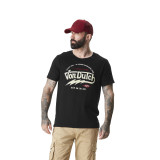 Tee Shirt Noir coupe Régular Col rond effet Flammé KEEP | Homme - Vondutch