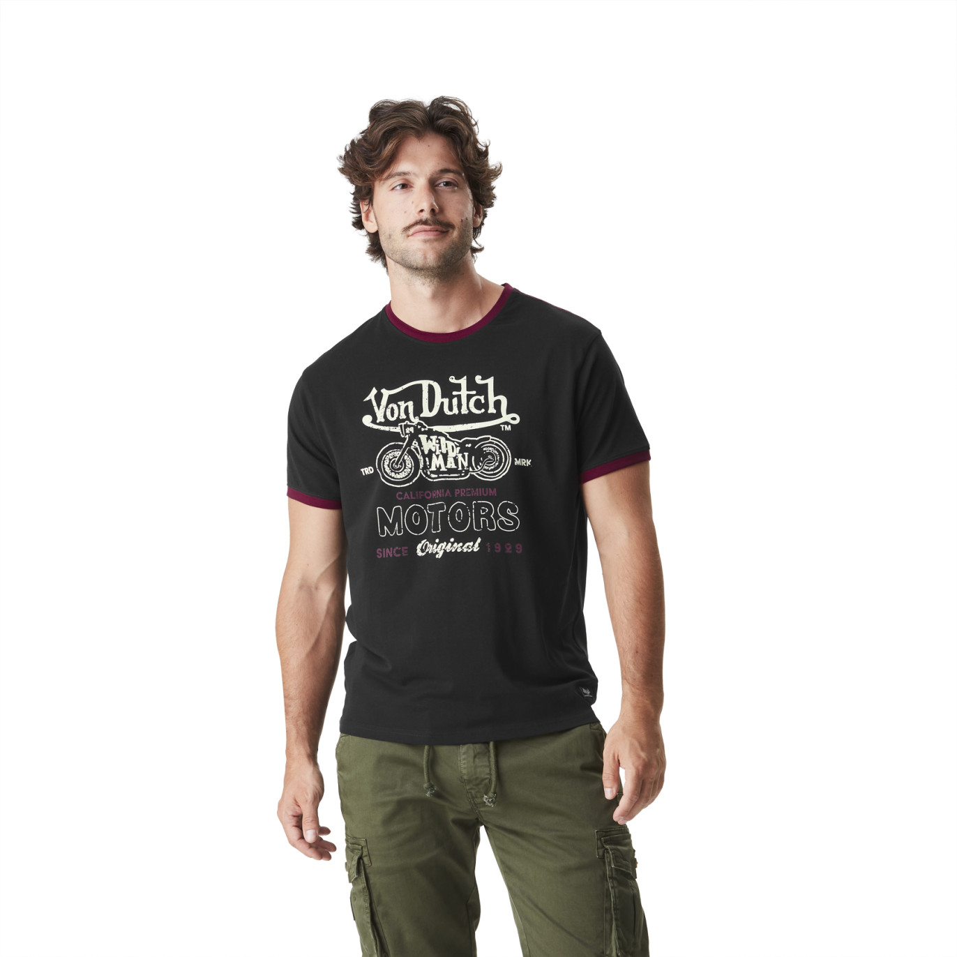 Tee Shirt Noir coupe Régular Col rond MAN | Homme - Vondutch