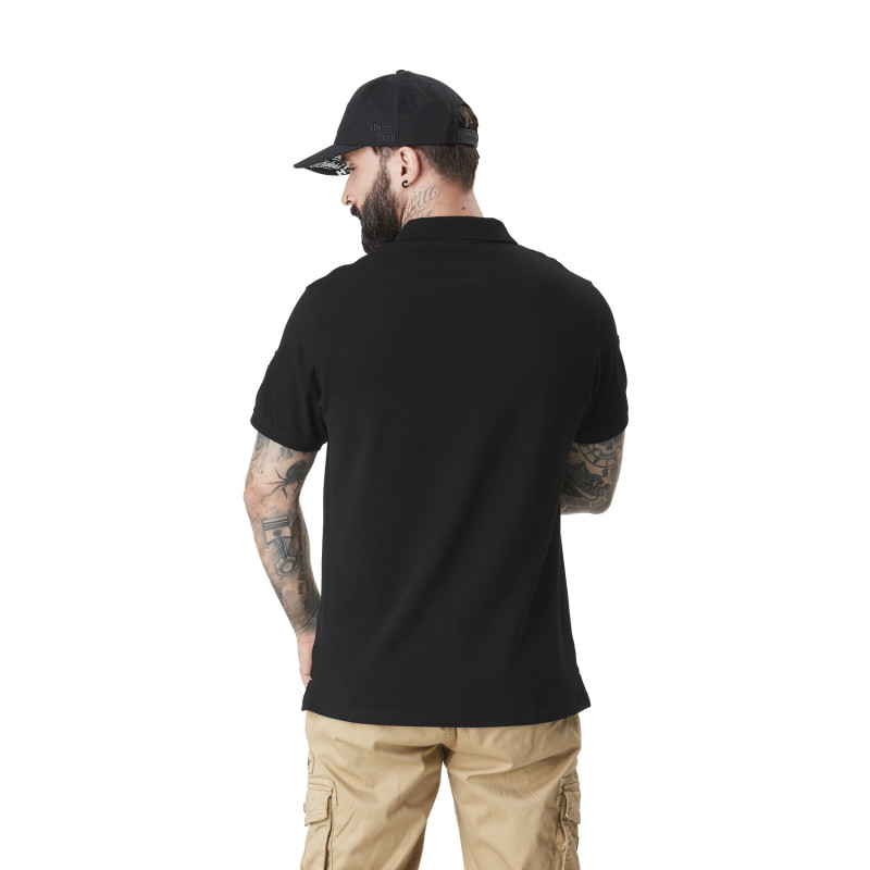 Polo homme avec logo et badges en coton Club