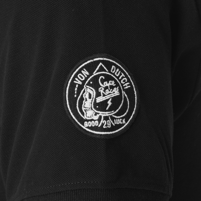 Polo homme avec logo et badges en coton Club