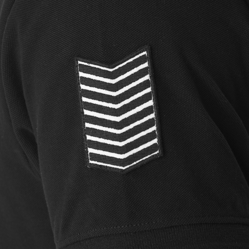 Polo homme avec logo et badges en coton Club