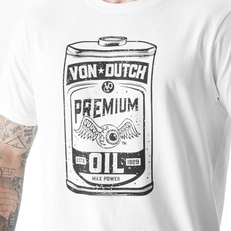 Von Dutch☆Washing Tshirt ロゴプリント コットン 半袖Ｔシャツ von-dutch_4vnd9b7764-ecru_01.jpg