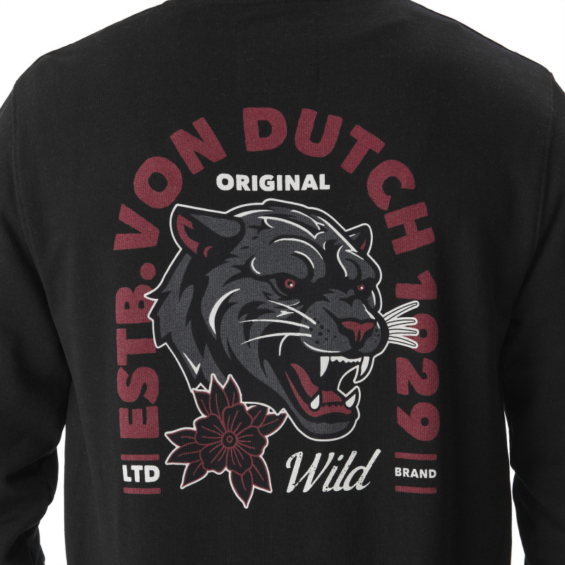 Sweat Sans capuche Noir PANTER | Homme - Vondutch