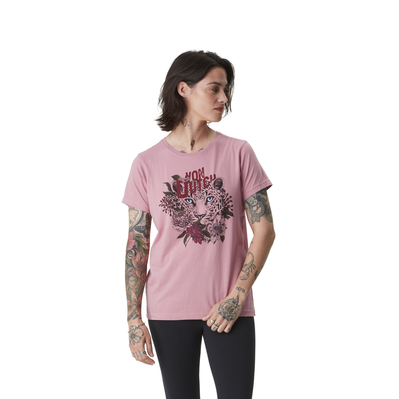 Tee Shirt Rose coupe Régular Col rond JAGUAR | Femme - Vondutch