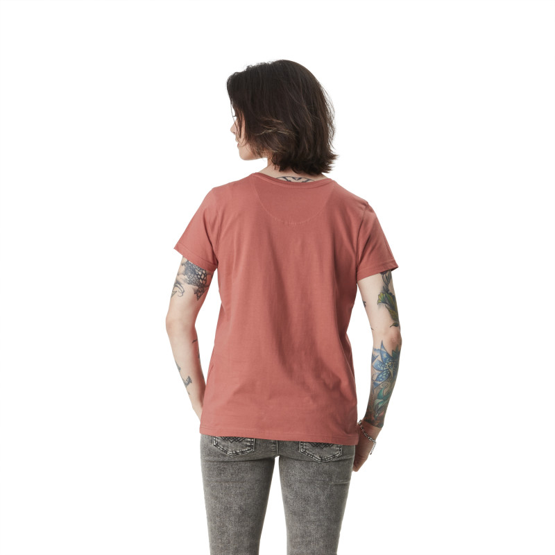 Tee Shirt Orange coupe Régular Col rond ROCK | Femme - Vondutch