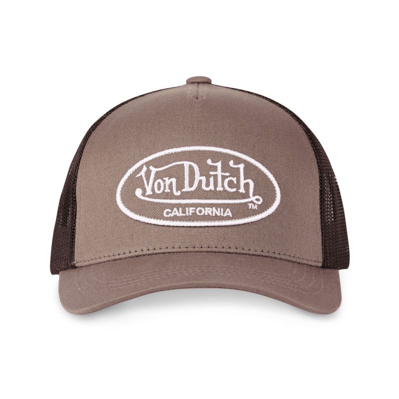 Casquette Vondutch Marron Trucker Strapback / Boucle LOFB