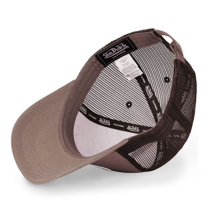 Casquette Vondutch Marron Trucker Strapback / Boucle LOFB