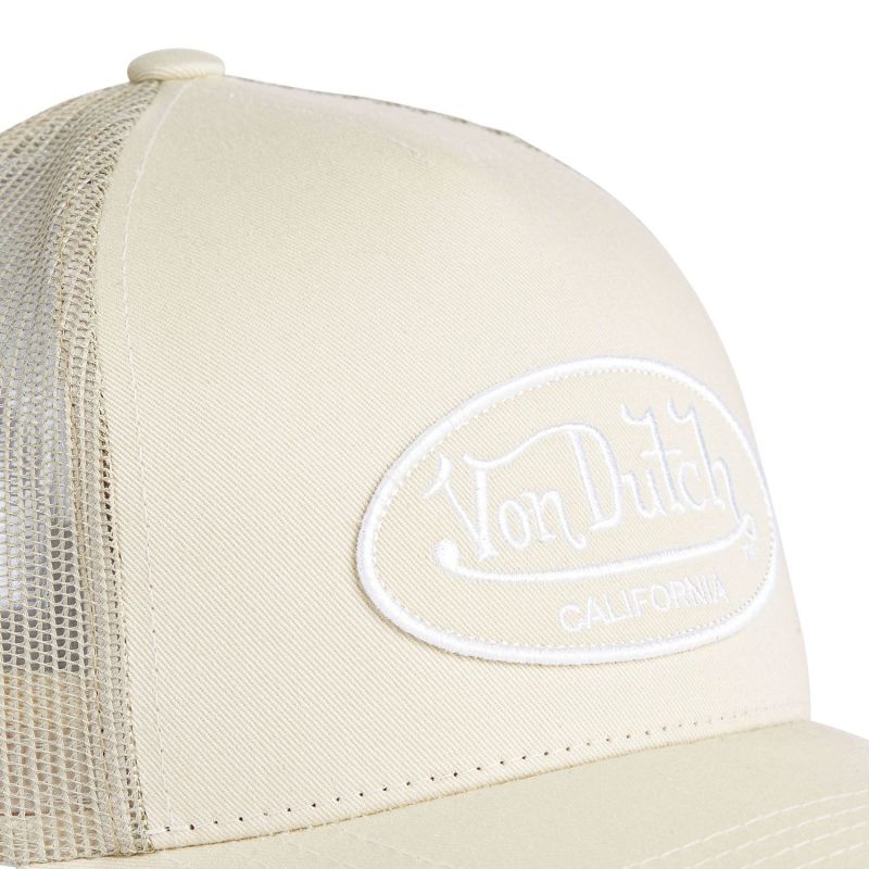Casquette Vondutch Beige Trucker Strapback / Boucle LOFB