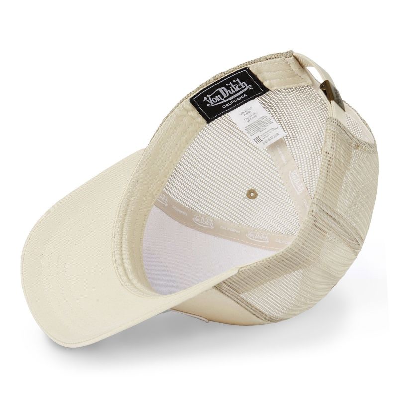 Casquette Vondutch Beige Trucker Strapback / Boucle LOFB