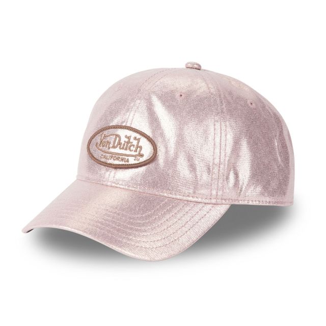 Casquette Vondutch Rose Baseball Strapback / Boucle effet Brillant GLITTER