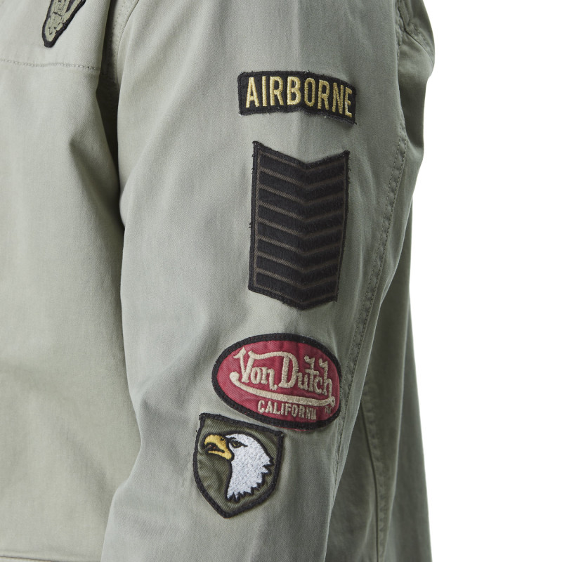 Veste homme militaires avec badges Airbone