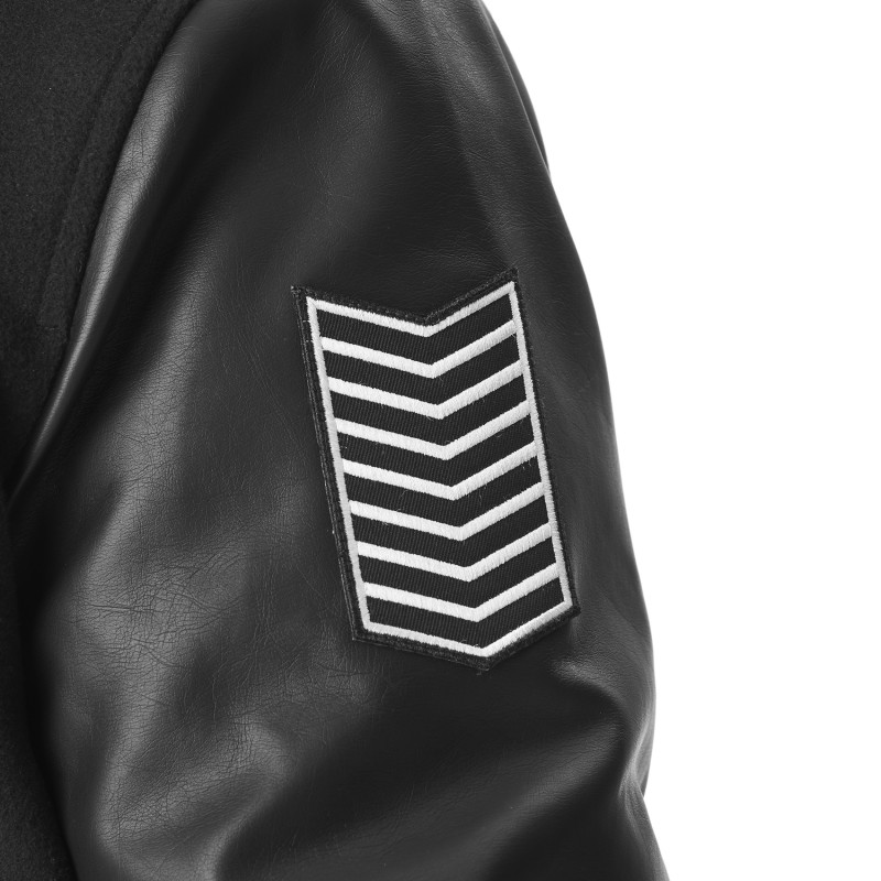 Blouson Teddy Matelassé, Satin Mi saison Noire JAMES | Homme - Vondutch