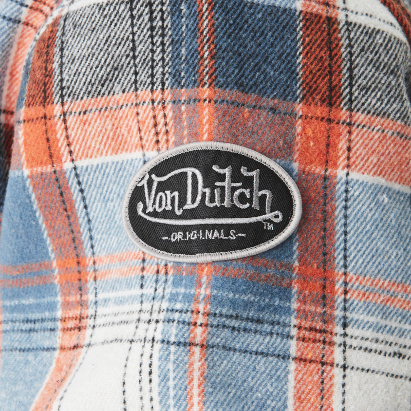 Surchemise à carreaux Polaire Hiver Bleue PEPPER | Homme - Vondutch