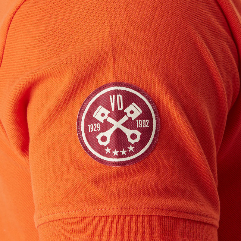Polo homme avec logo et badges en coton Calif