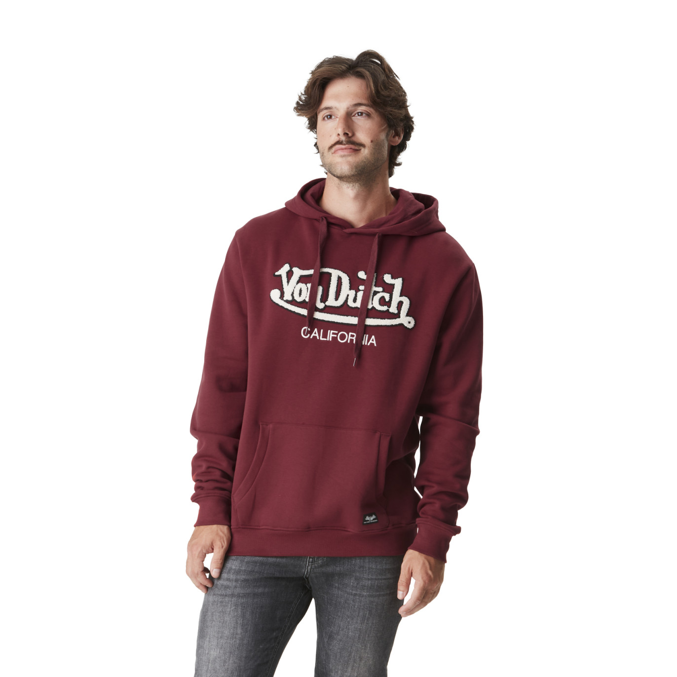 Sweat à capuche homme avec logo bouclette Bart