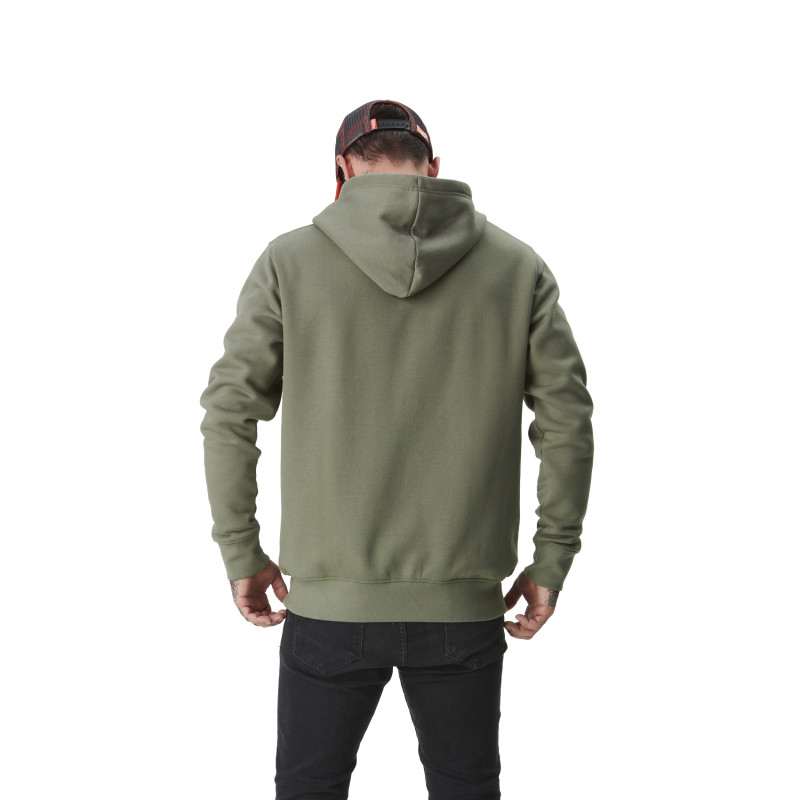 Sweat zippé à capuche homme avec print devant Kiyo