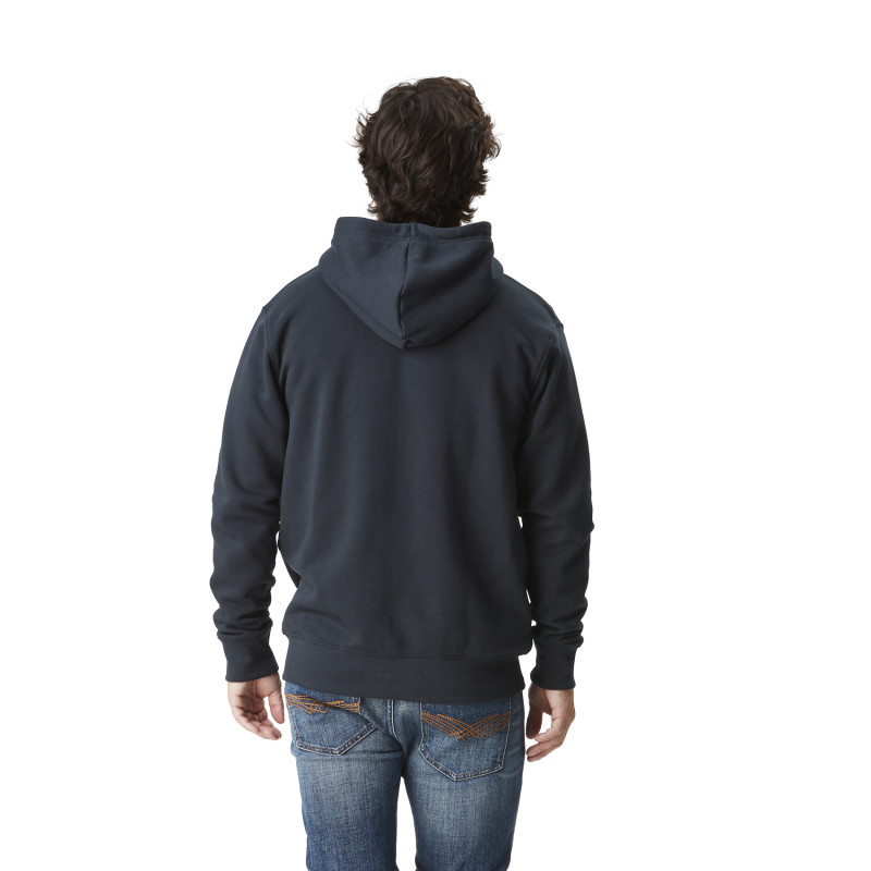 Sweat à capuche Zippé Bleu KIYO | Homme - Vondutch