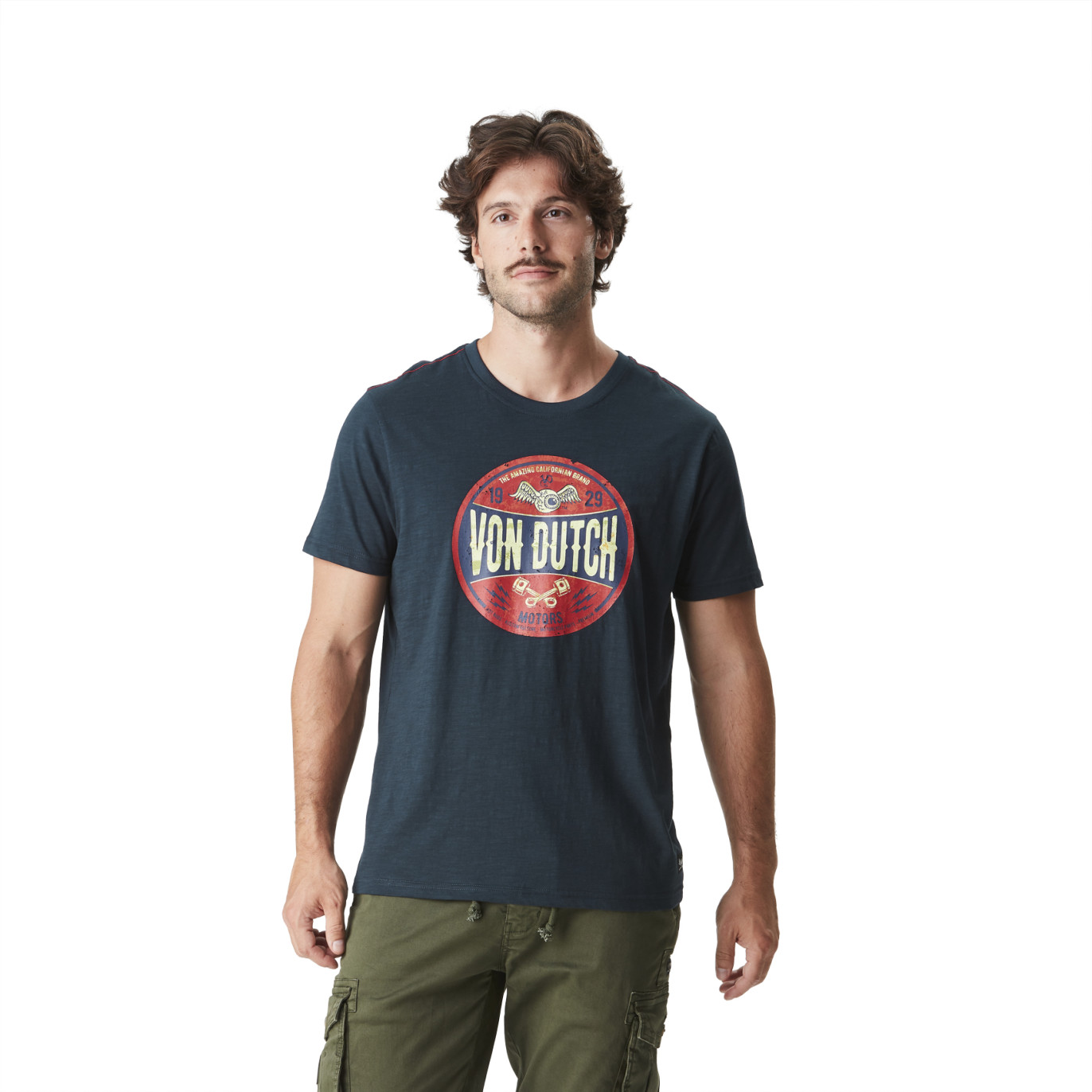 Tee Shirt Bleu coupe Regular Col rond AMAZING | Homme - Vondutch