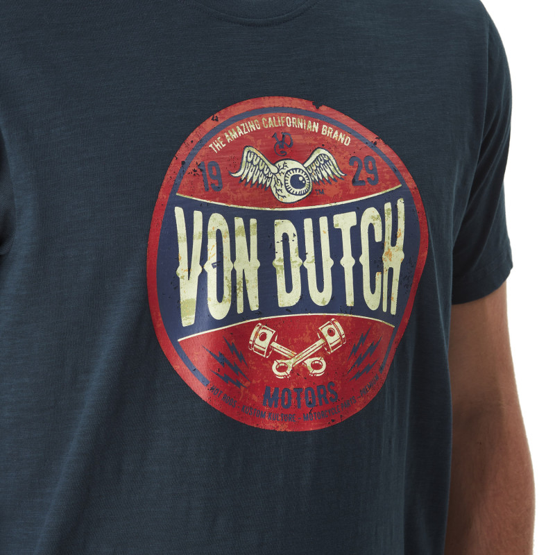 Tee Shirt Bleu coupe Regular Col rond AMAZING | Homme - Vondutch