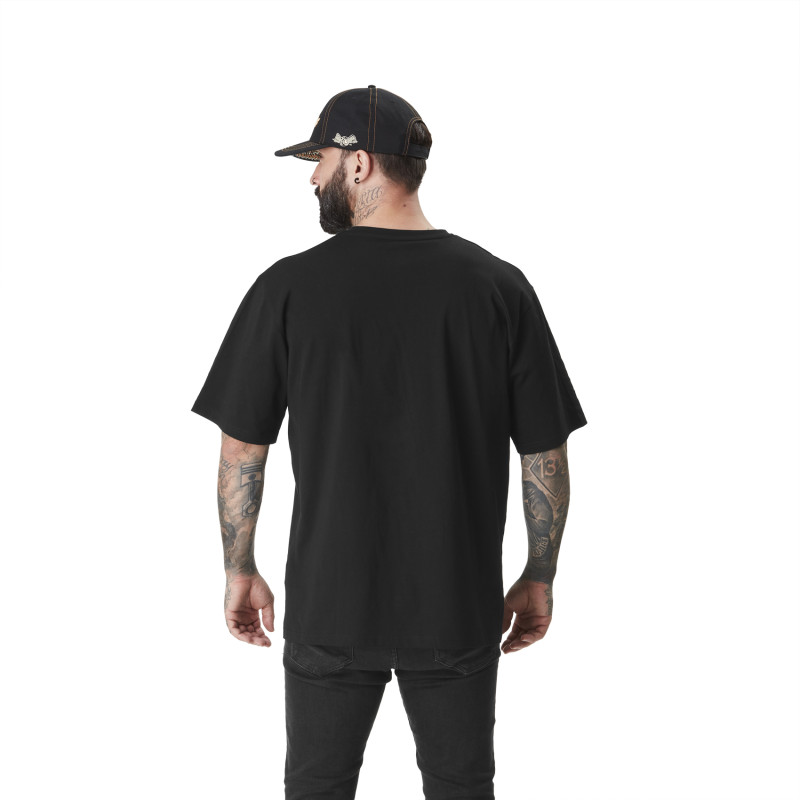 Tee Shirt Noir coupe Relaxed fit Col rond LEGEND | Homme - Vondutch