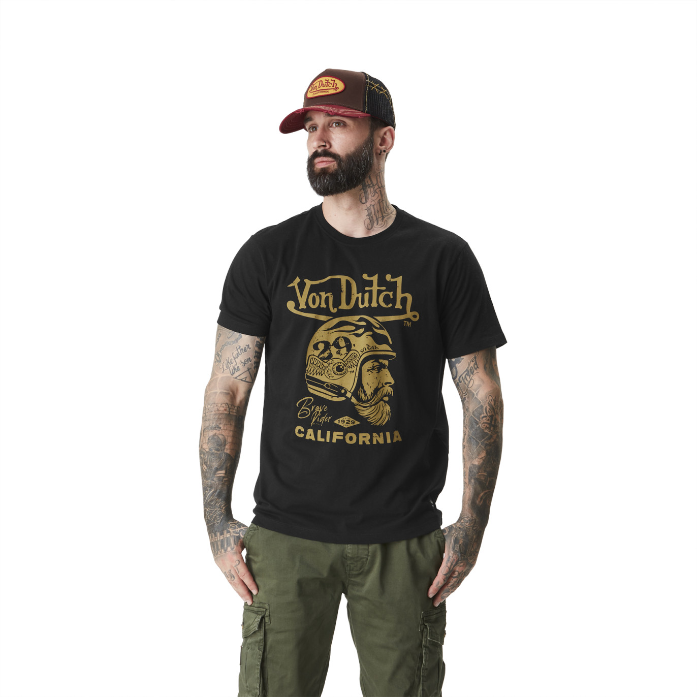 T-shirt homme en jersey avec print Vintage