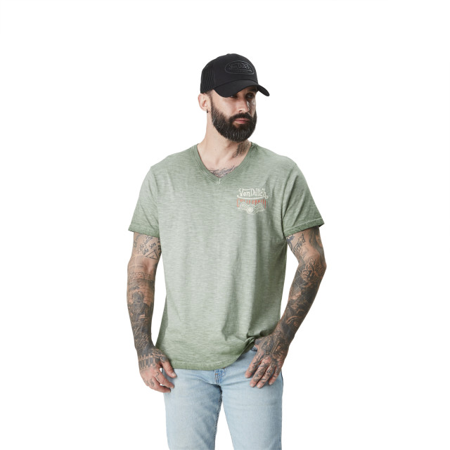 T-shirt homme col V en slub...