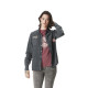 Chemise coupe Régular Manches longues effet Délavé Grise CALIFORNIE | Femme - Vondutch