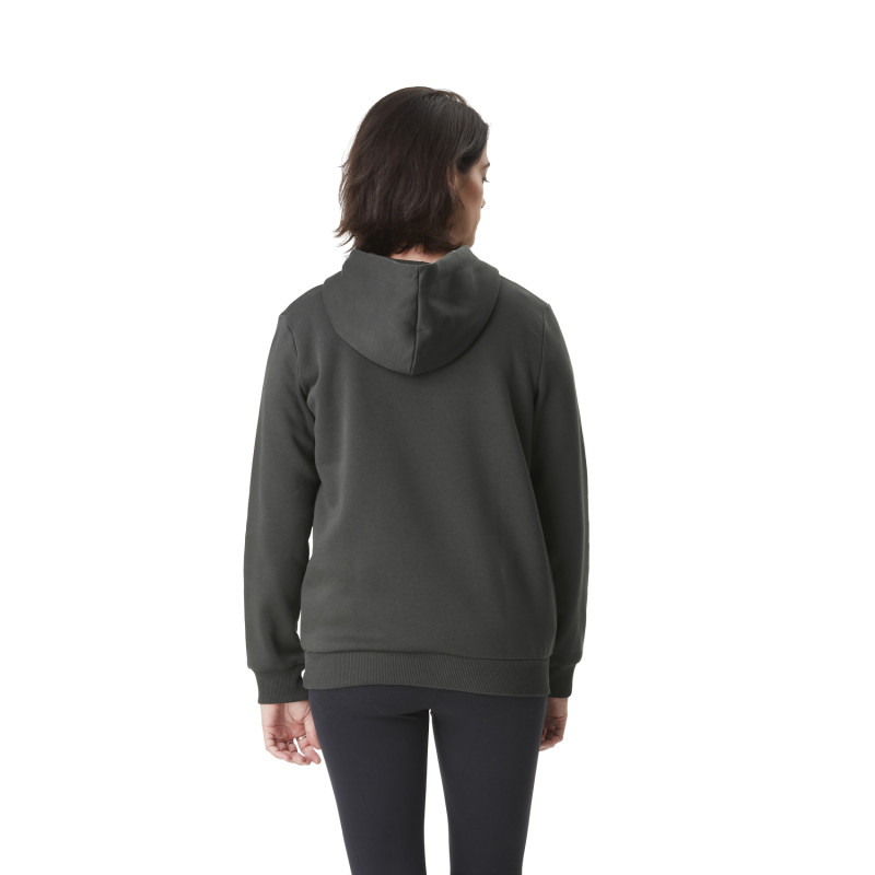 Sweat à capuche Cordon de serrage Gris BASIC | Femme - Vondutch