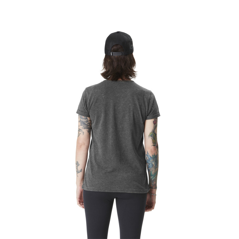 Tee Shirt Gris coupe Regular Col rond effet Flammé Stencil | Femme - Vondutch