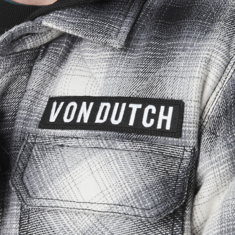 Veste homme à carreaux avec capuche molleton détachable Bastos