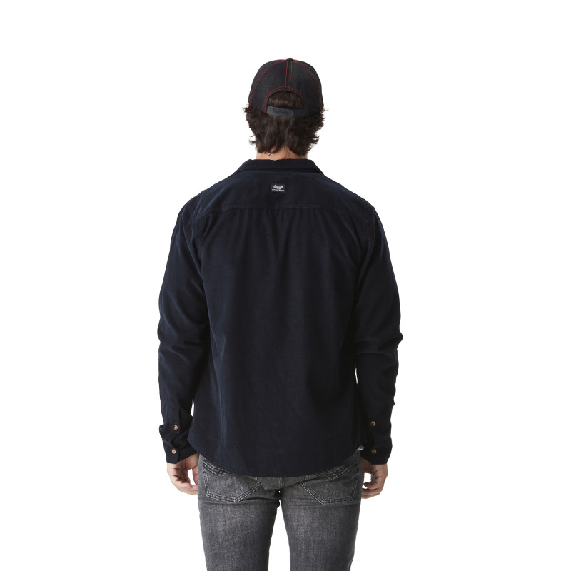 Chemise en Velours coupe Regular Manches longues Bleue FARD | Homme - Vondutch