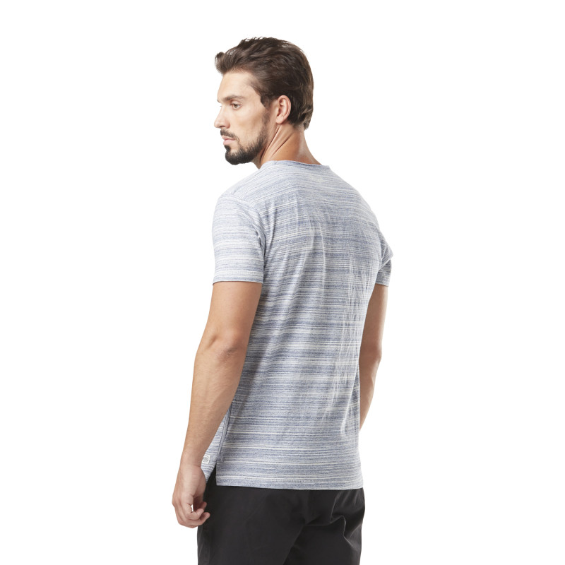 T-shirt homme col v avec traitement en coton Ron