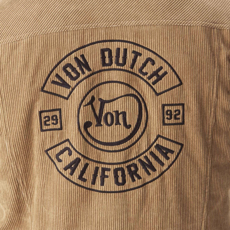 Blouson en Velours, Matelassé Hiver Beige VELVET | Homme - Vondutch