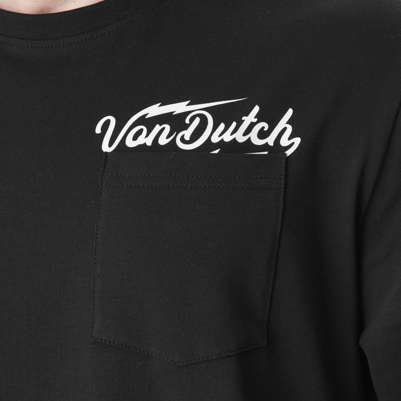 Tee Shirt Noir  à Manches Longues coupe Regular Col rond HIRO | Homme - Vondutch