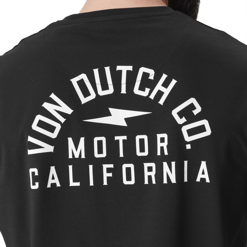Tee Shirt Noir  à Manches Longues coupe Regular Col rond HIRO | Homme - Vondutch