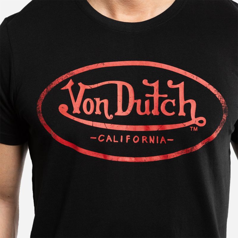 T-shirt col rond en coton homme Logo