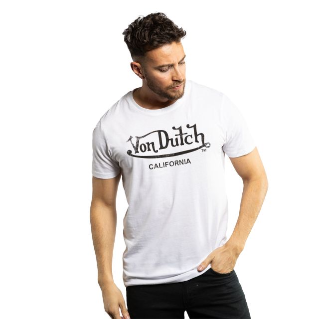 T-shirt col rond en coton homme Logo