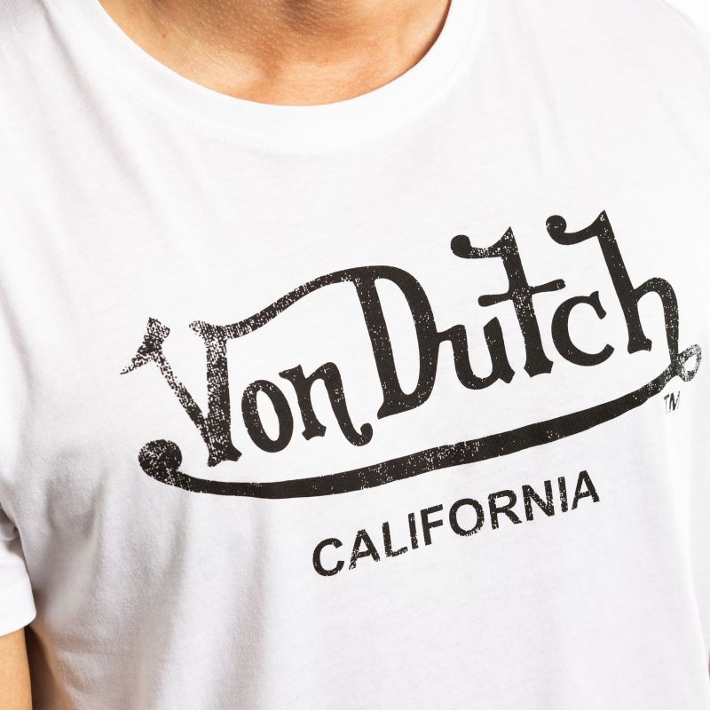 T-shirt col rond en coton homme Logo