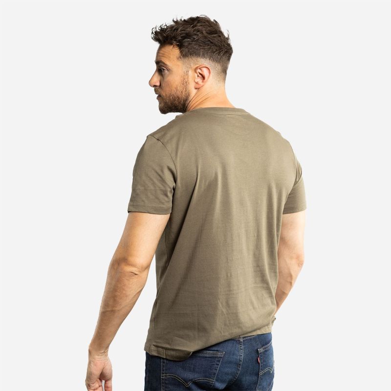 T-shirt col rond en coton homme Logo