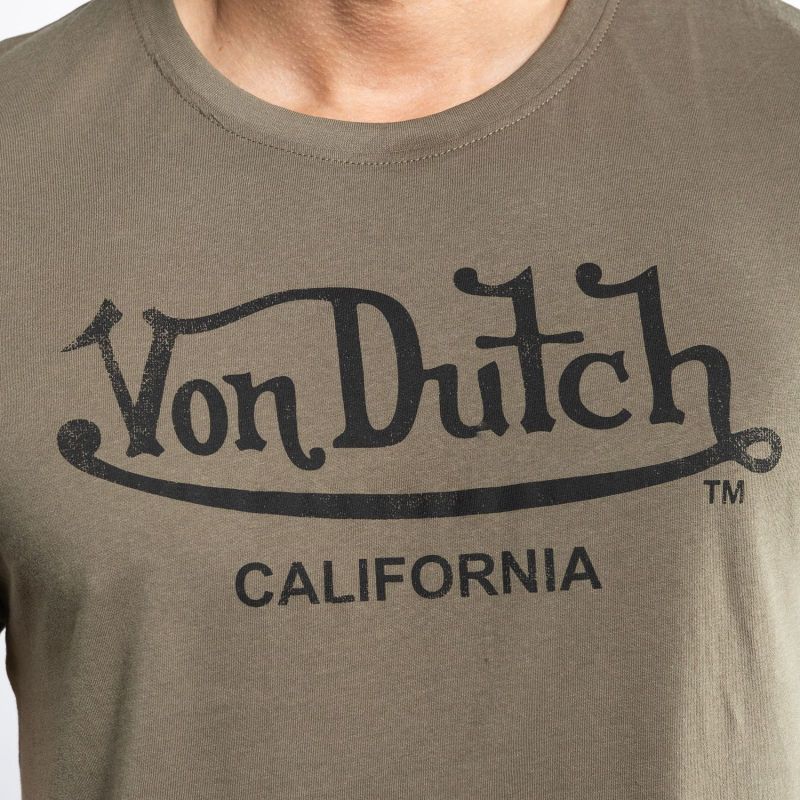 T-shirt col rond en coton homme Logo