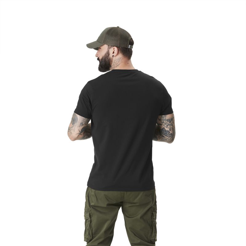 T-shirt homme col rond stretch avec logo Aki