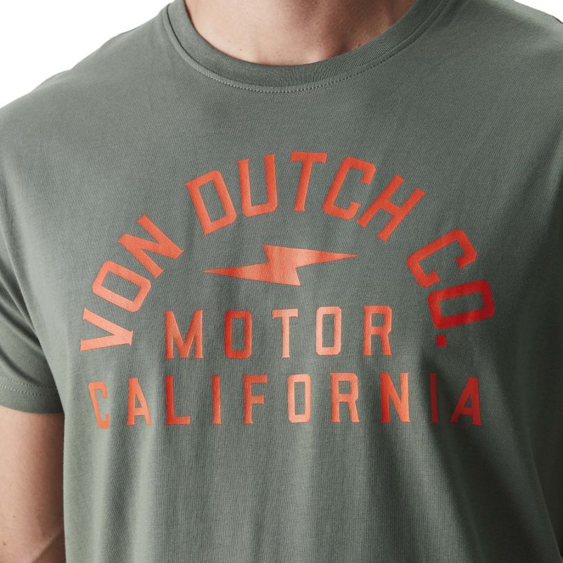 T-shirt homme col rond stretch avec logo Aki