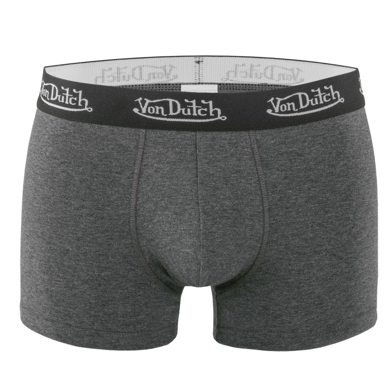 Lot de 4 Boxers homme Coton Noir, Gris, Collection Basic | Vondutch