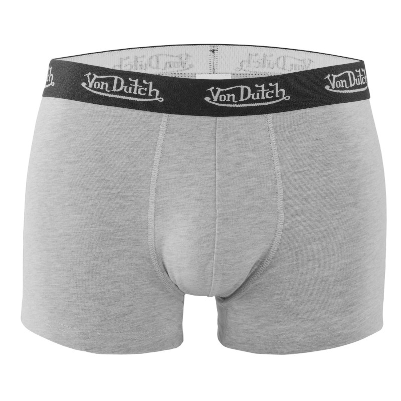 Lot de 4 Boxers homme Coton Noir, Gris, Collection Basic | Vondutch