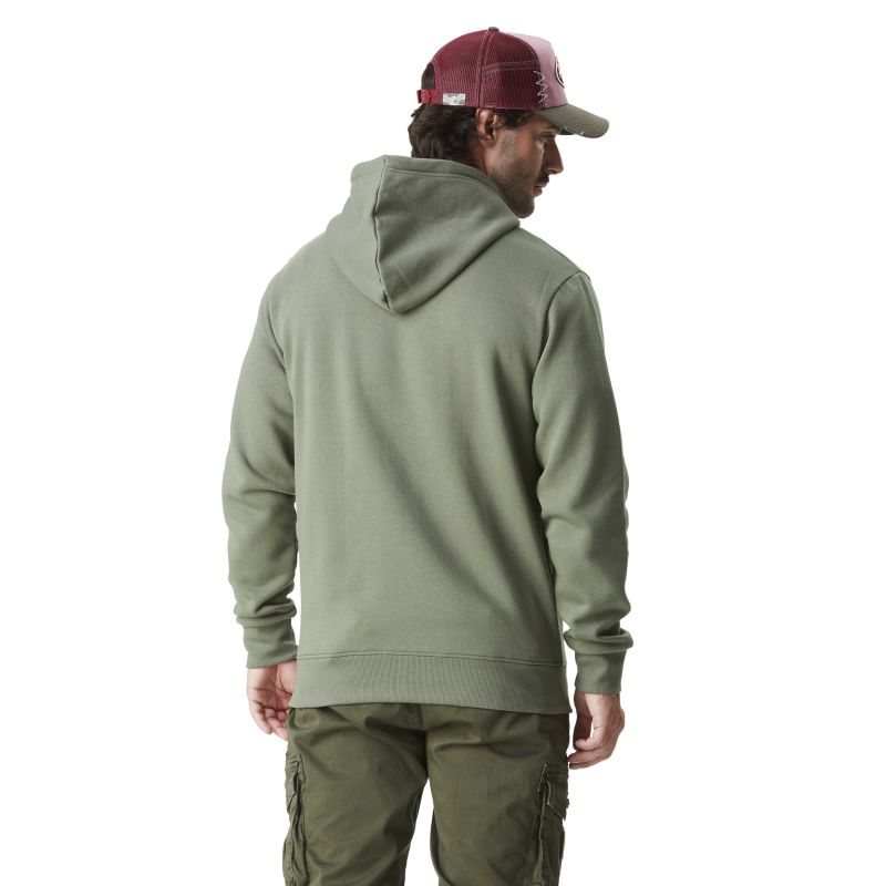 Sweat à Capuche Zippé Vert Molletoné SLIMAN | Homme - Vondutch
