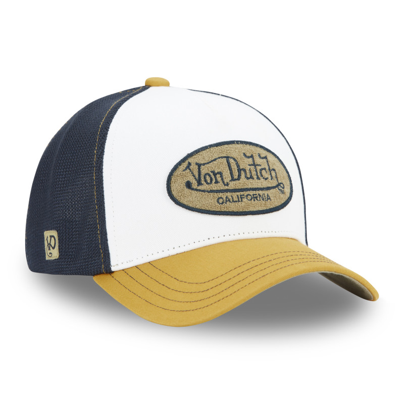 Casquette Vondutch Jaune Trucker Patch Bouclette Snapback TERRY | Von Dutch