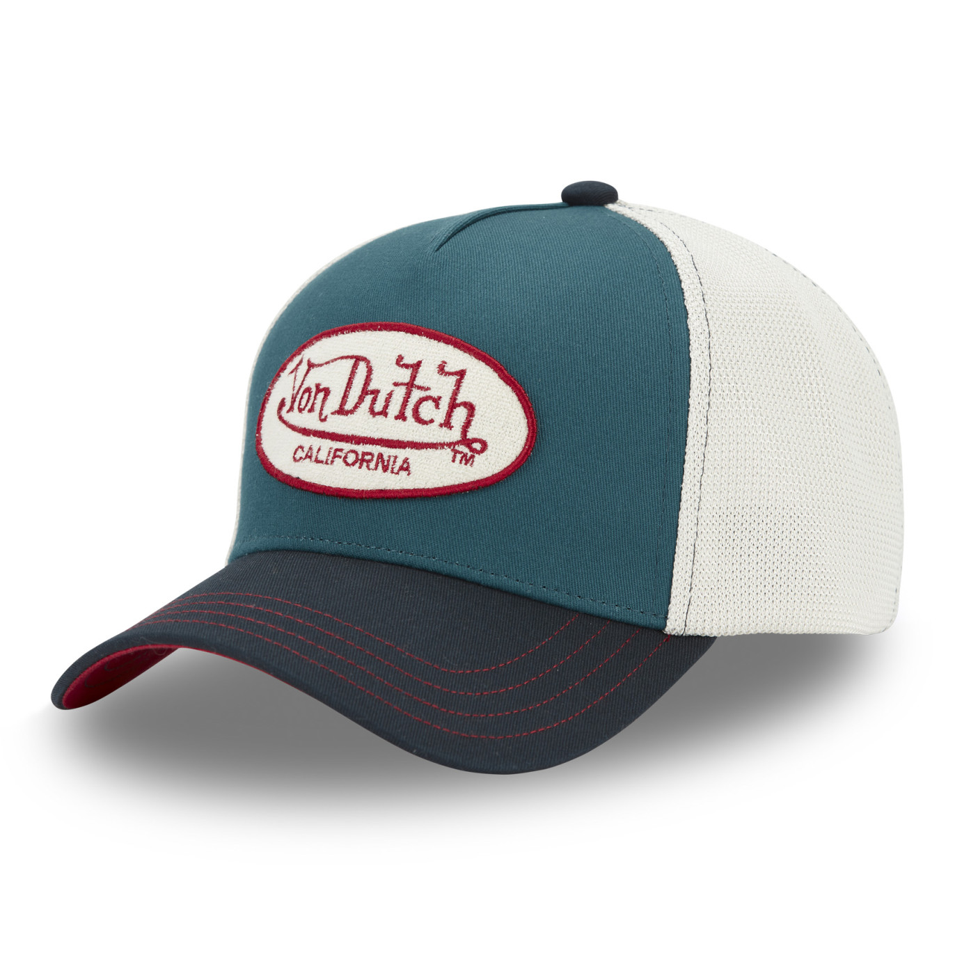 Casquette baseball avec filet et patch en bouclette et broderie Terry