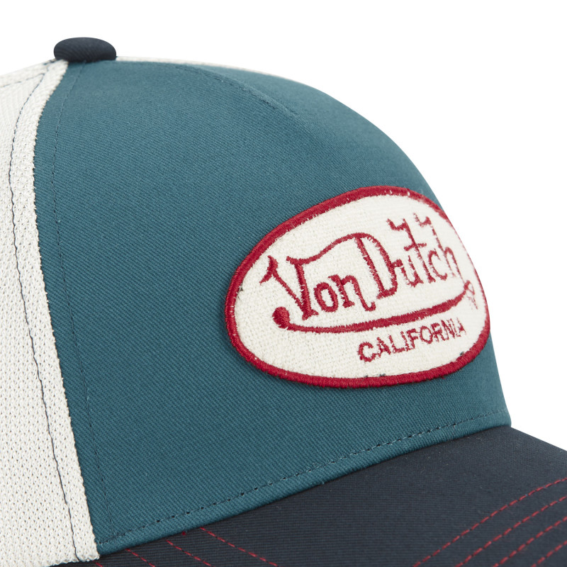 Casquette Vondutch Bleu Pétrole Trucker Patch Bouclette Snapback TERRY | Von Dutch