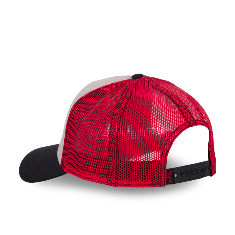 Casquette trucker avec filet effet bambou et print devant Crew