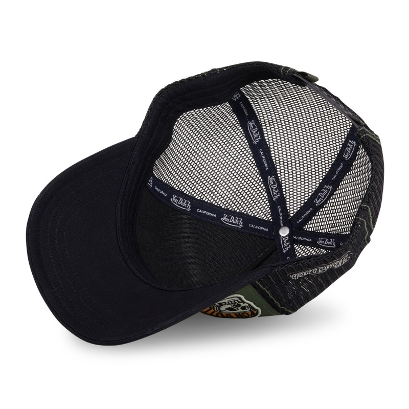 Casquette Vondutch Kaki, Noir, Trucker Snapback PATCHES | Von Dutch